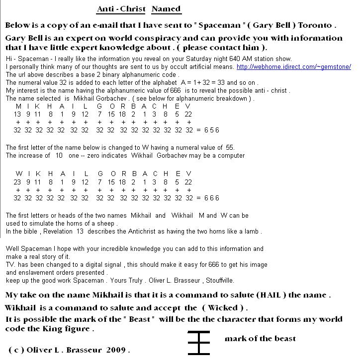  Anti-Christ Named 
