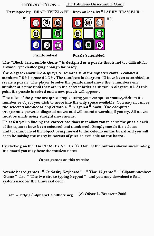 Block Unscramble Intro